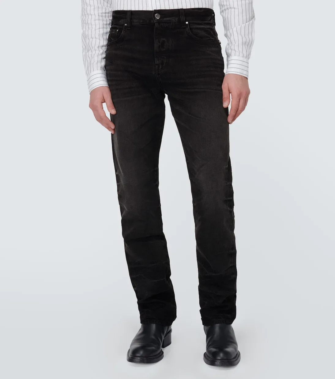 Amiri straight fit jeans, black