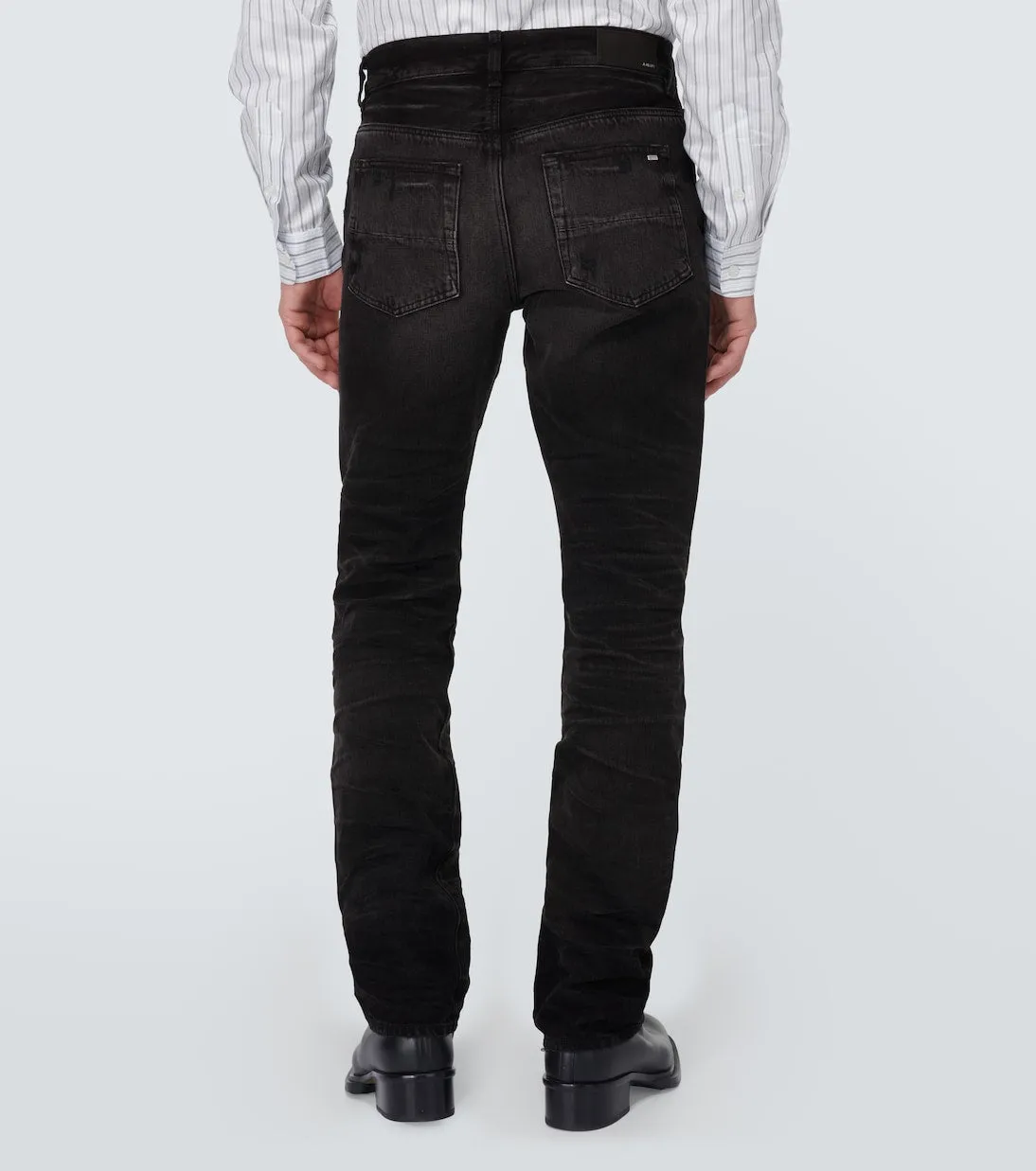 Amiri straight fit jeans, black