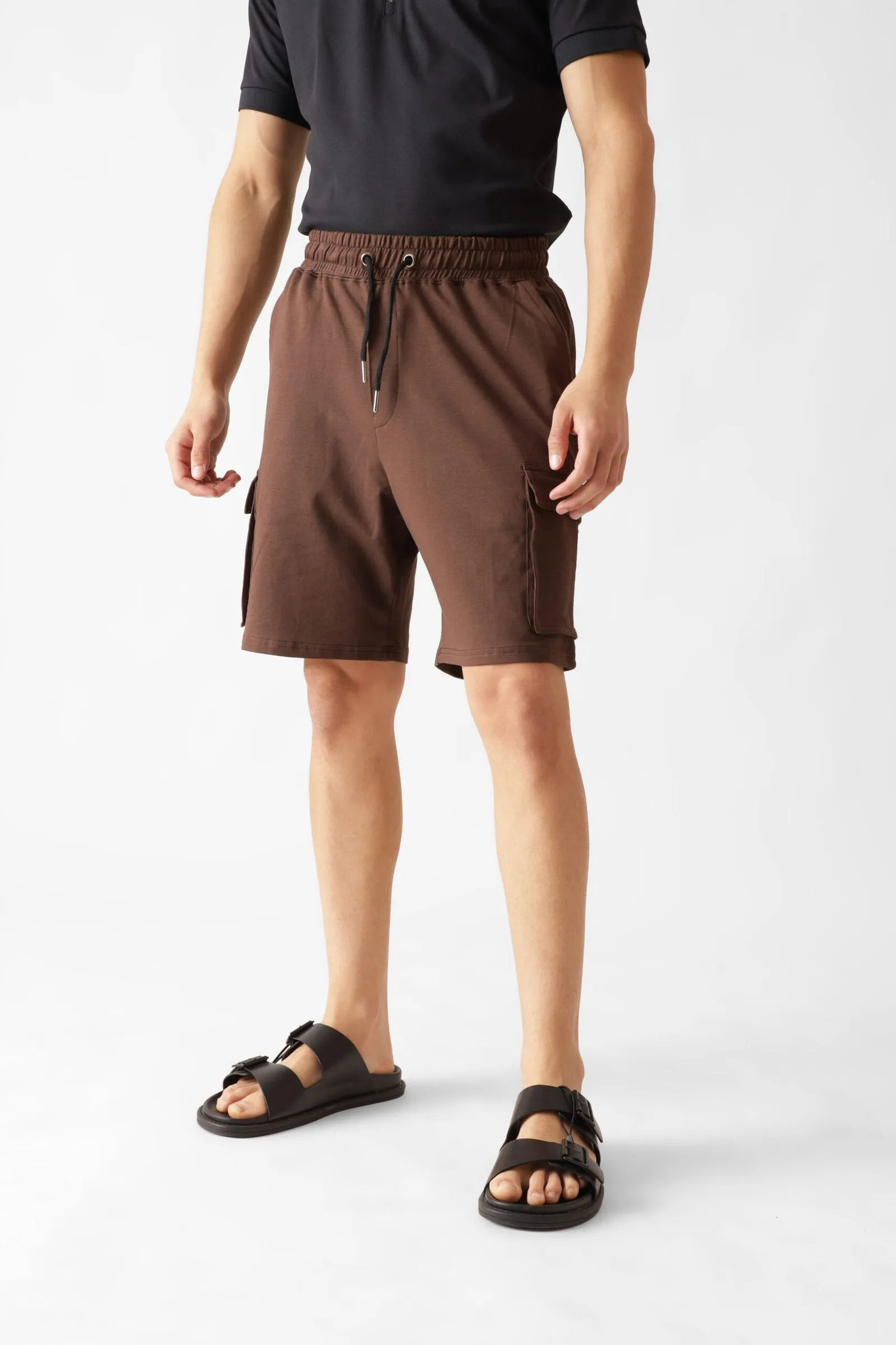 Brown Cargo Shorts for Men