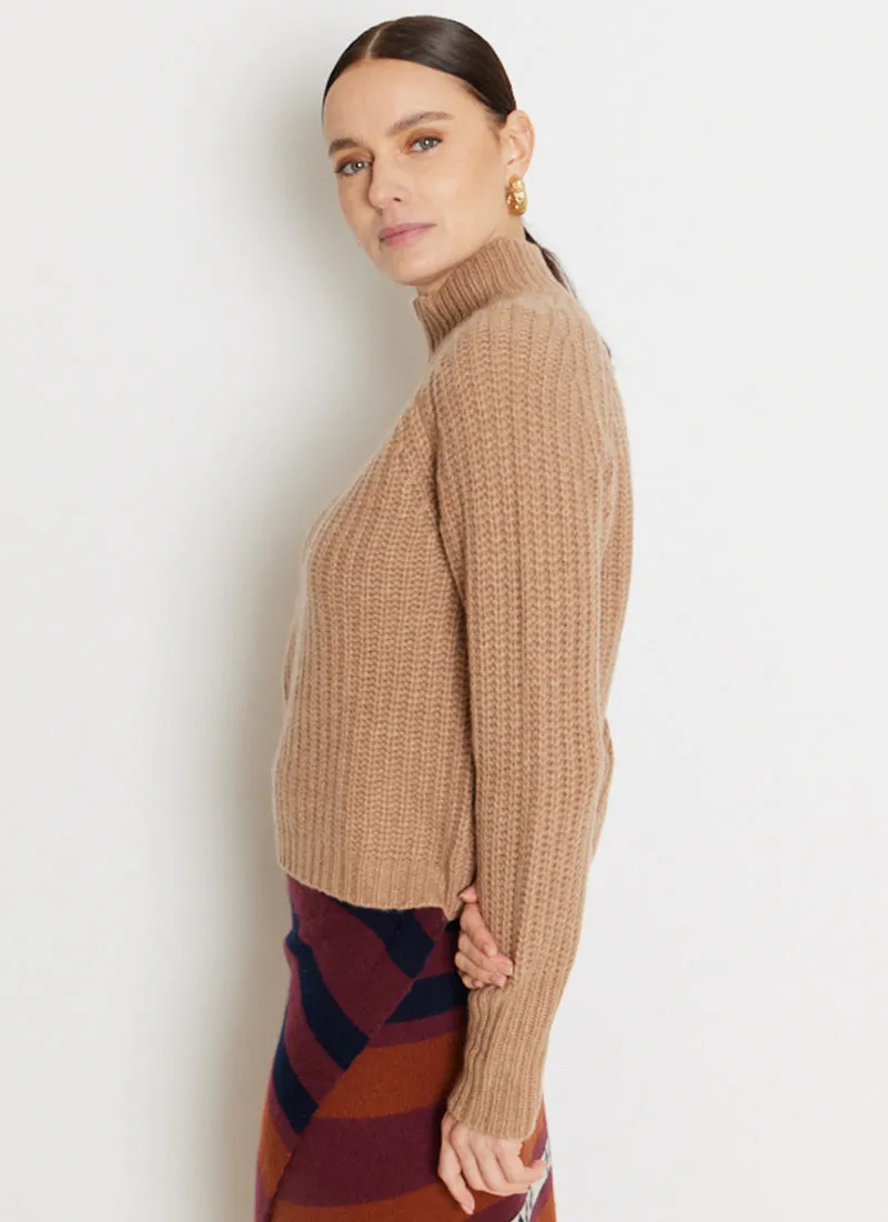 Chunky Knit Mock Neck Sweater