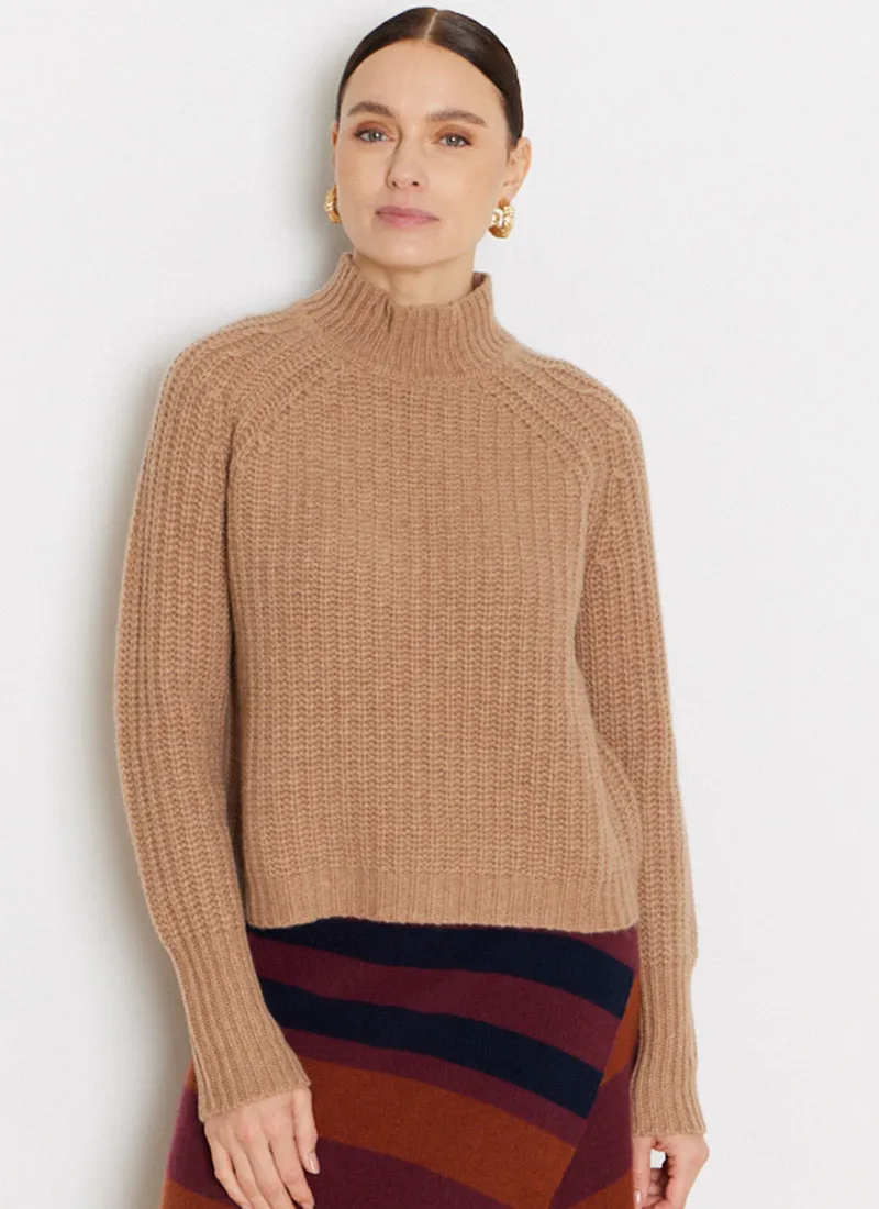 Chunky Knit Mock Neck Sweater