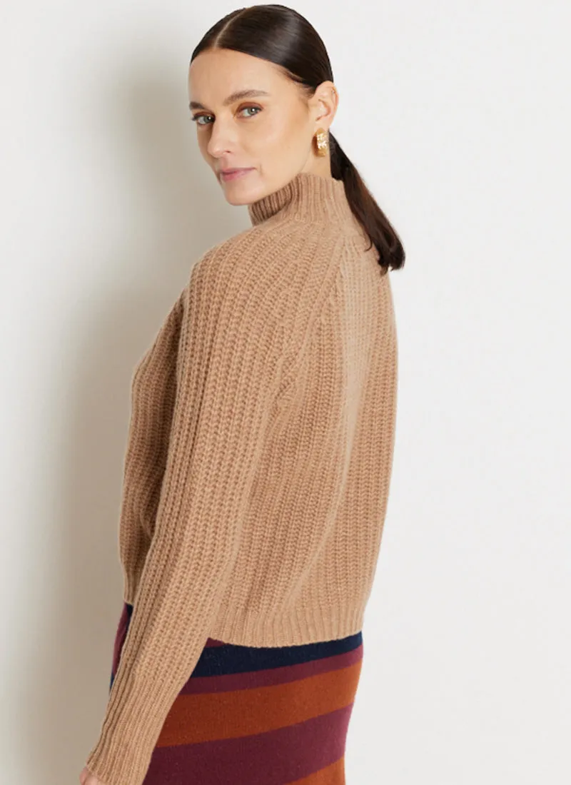 Chunky Knit Mock Neck Sweater