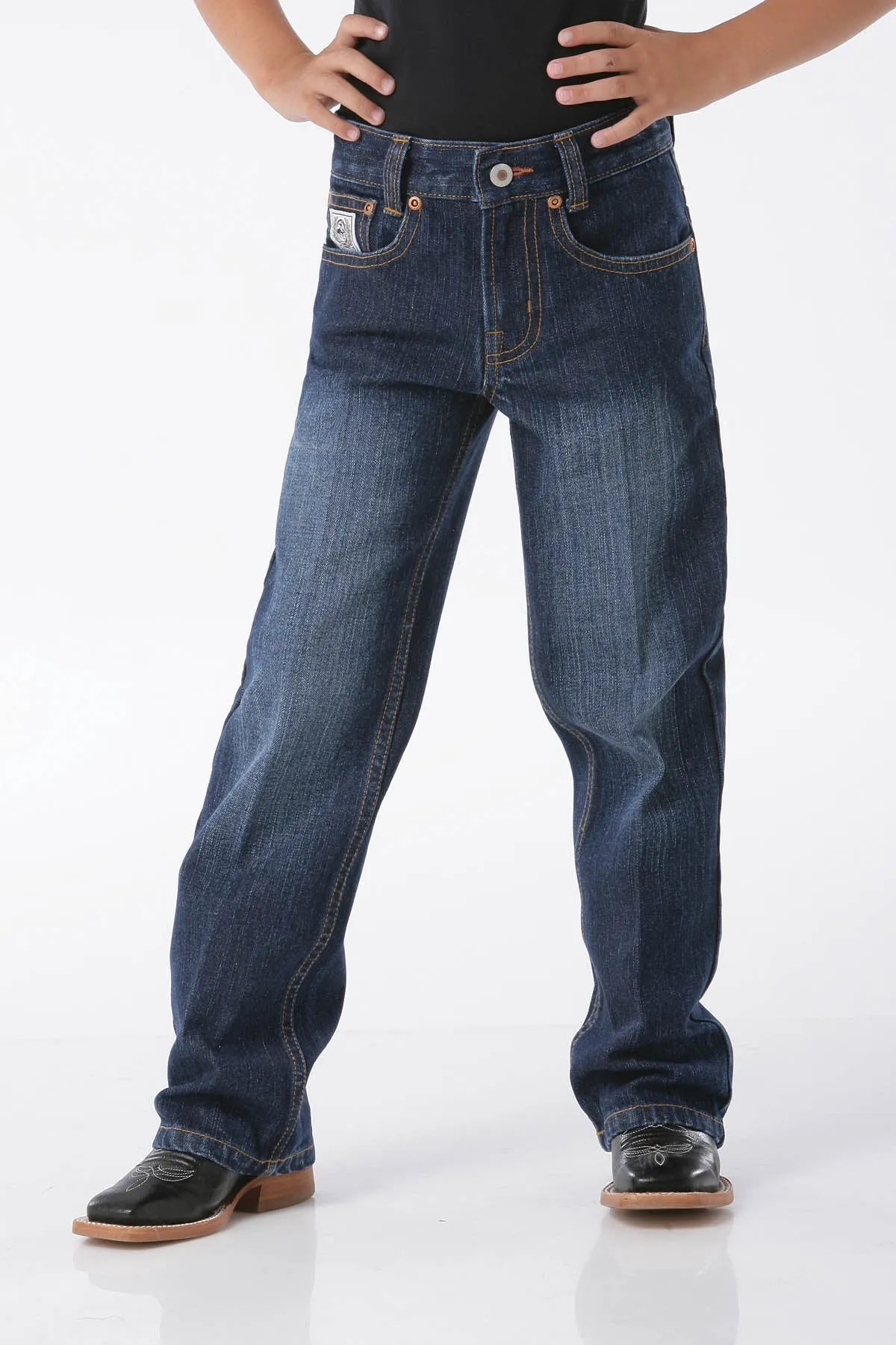 Cinch Toddler Boys White Label Jean in Dark Stone