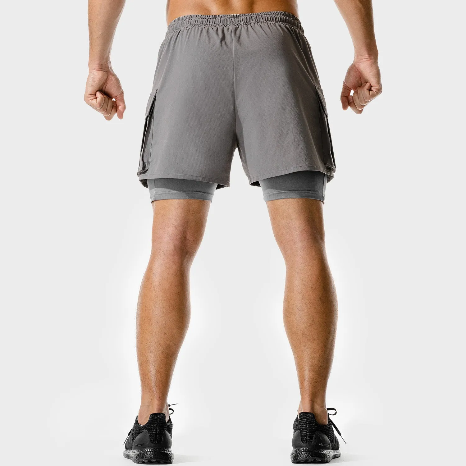 Code 2-in-1 Cargo Shorts - Dark Gull Grey