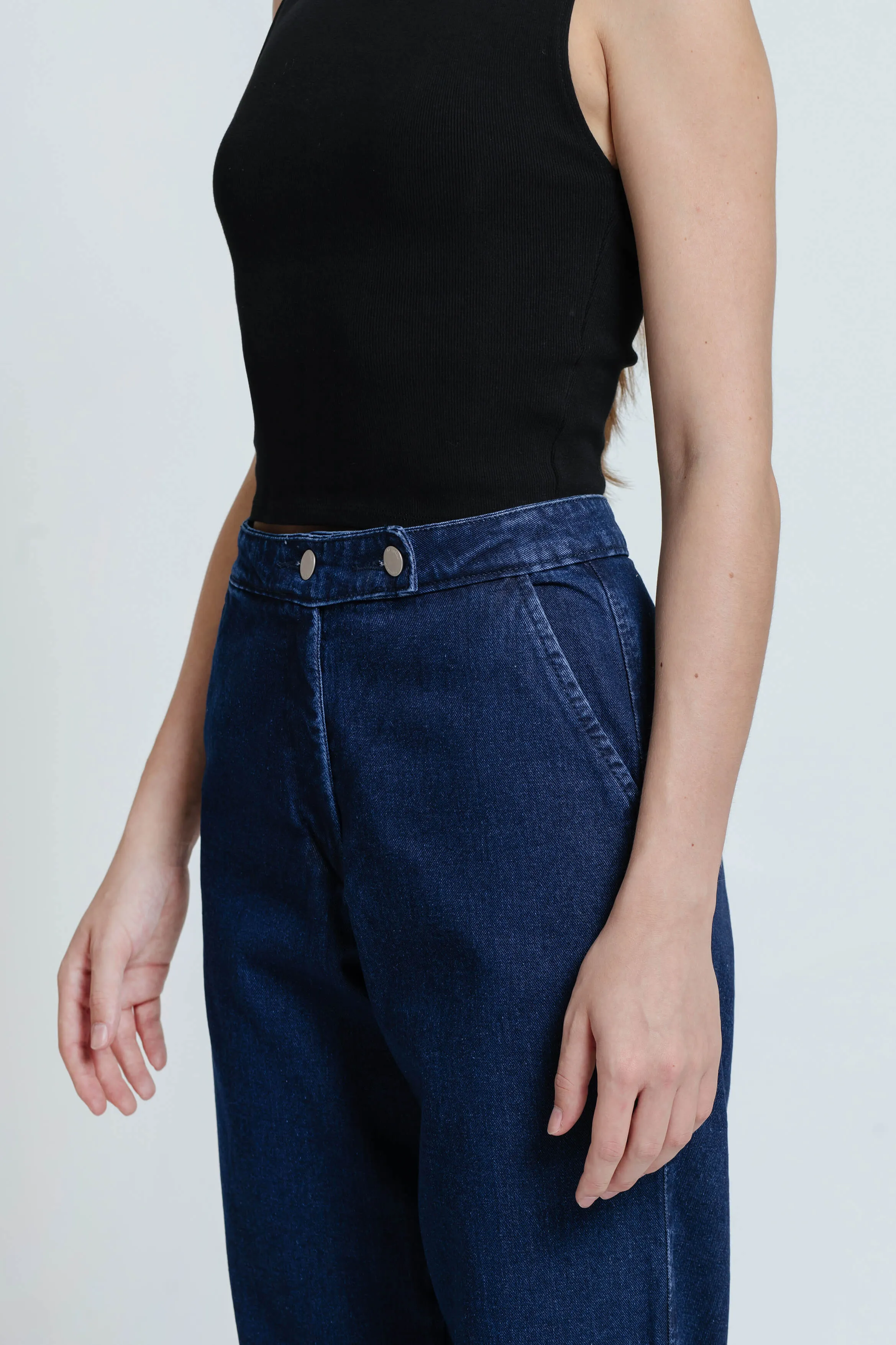 Dark Blue Relaxed Jeans