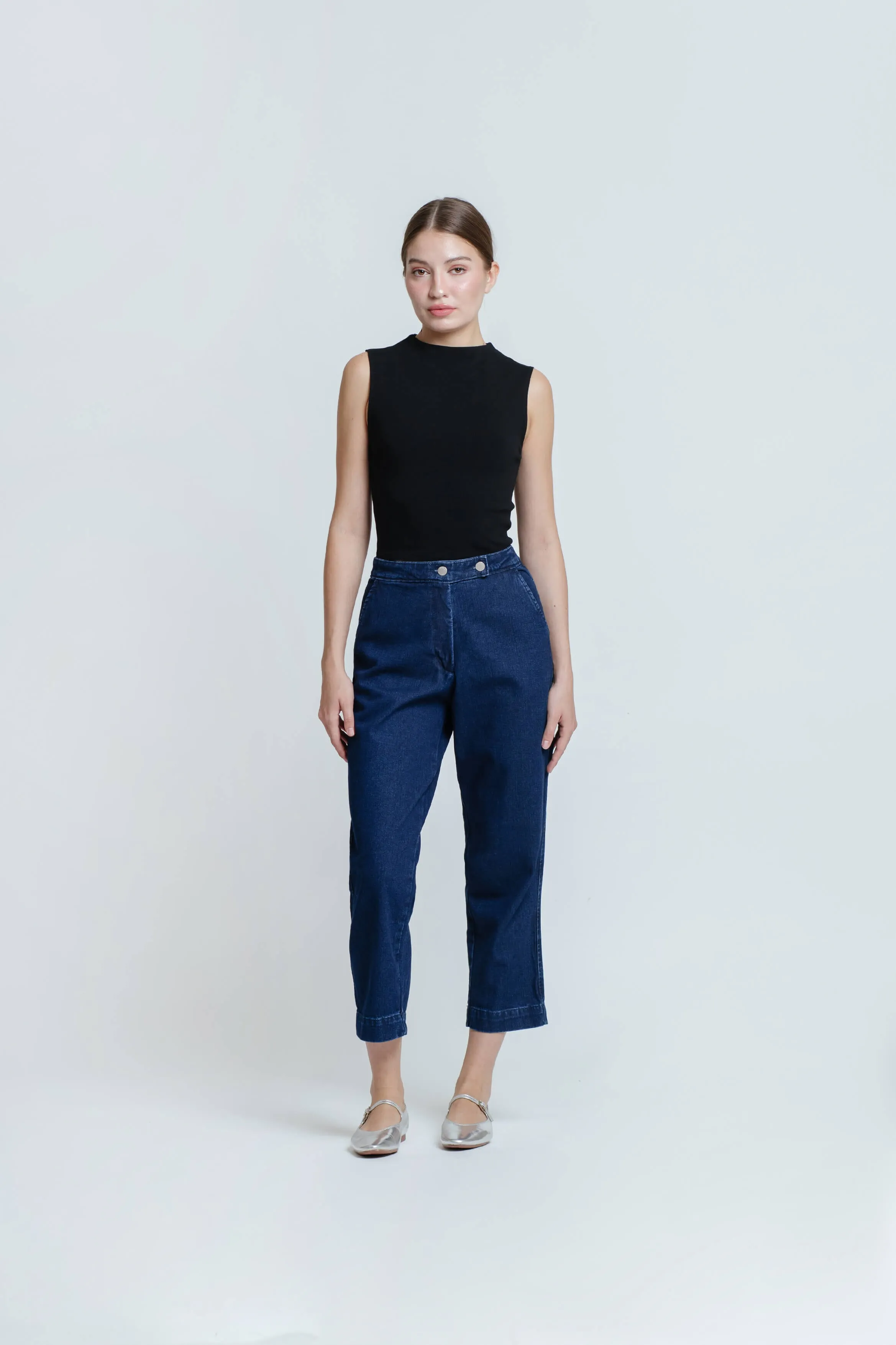 Dark Blue Relaxed Jeans