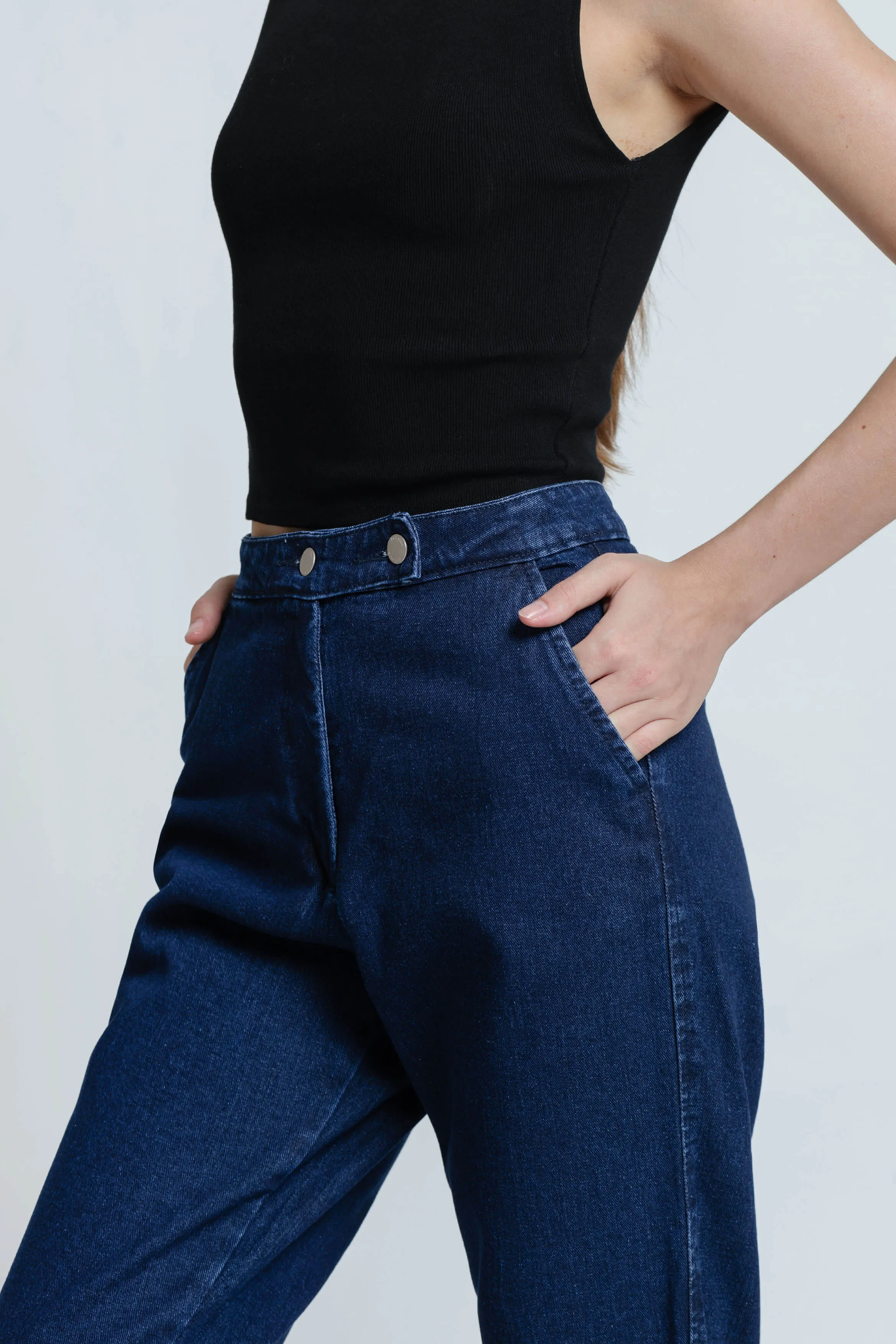 Dark Blue Relaxed Jeans