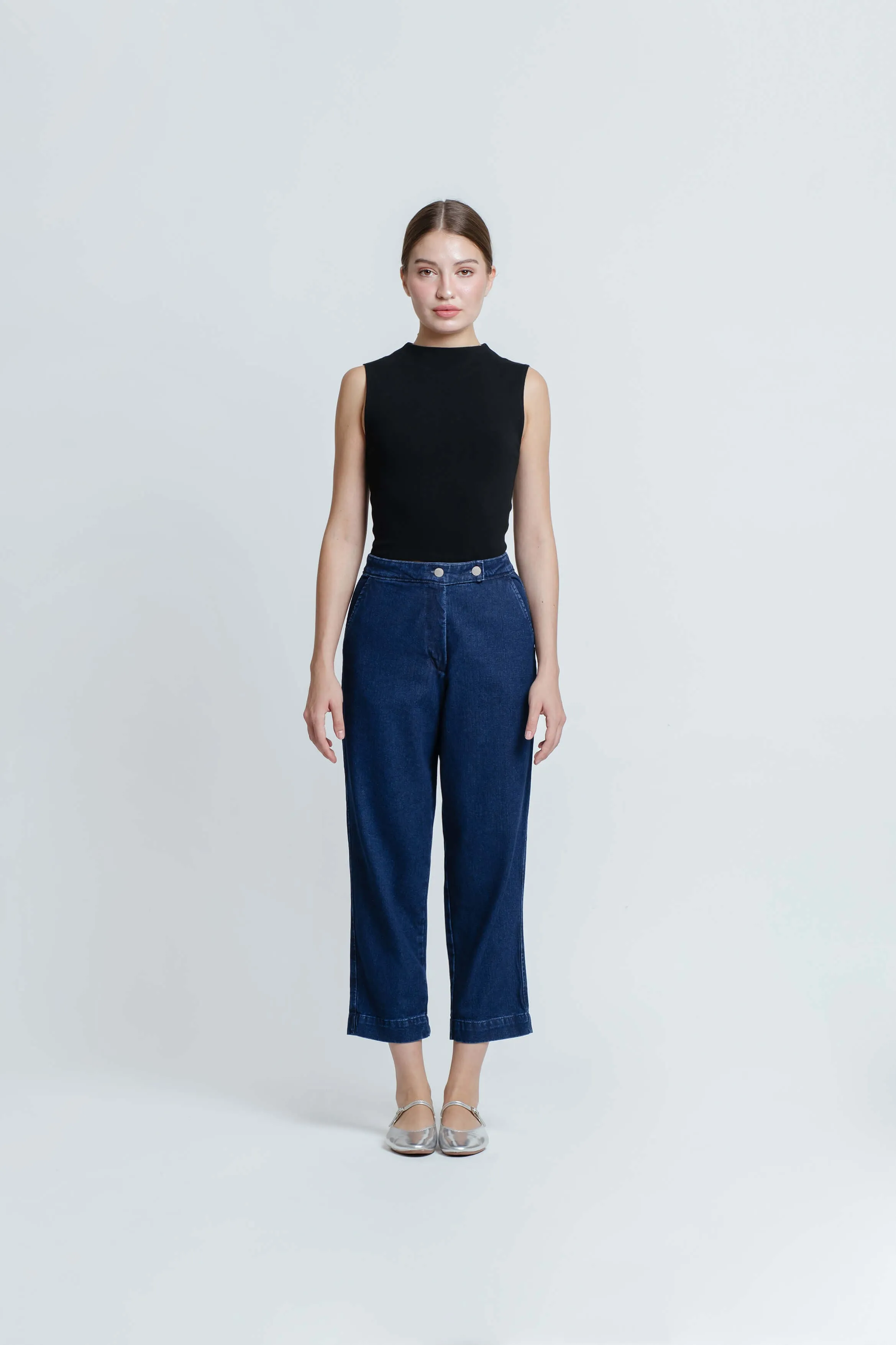 Dark Blue Relaxed Jeans