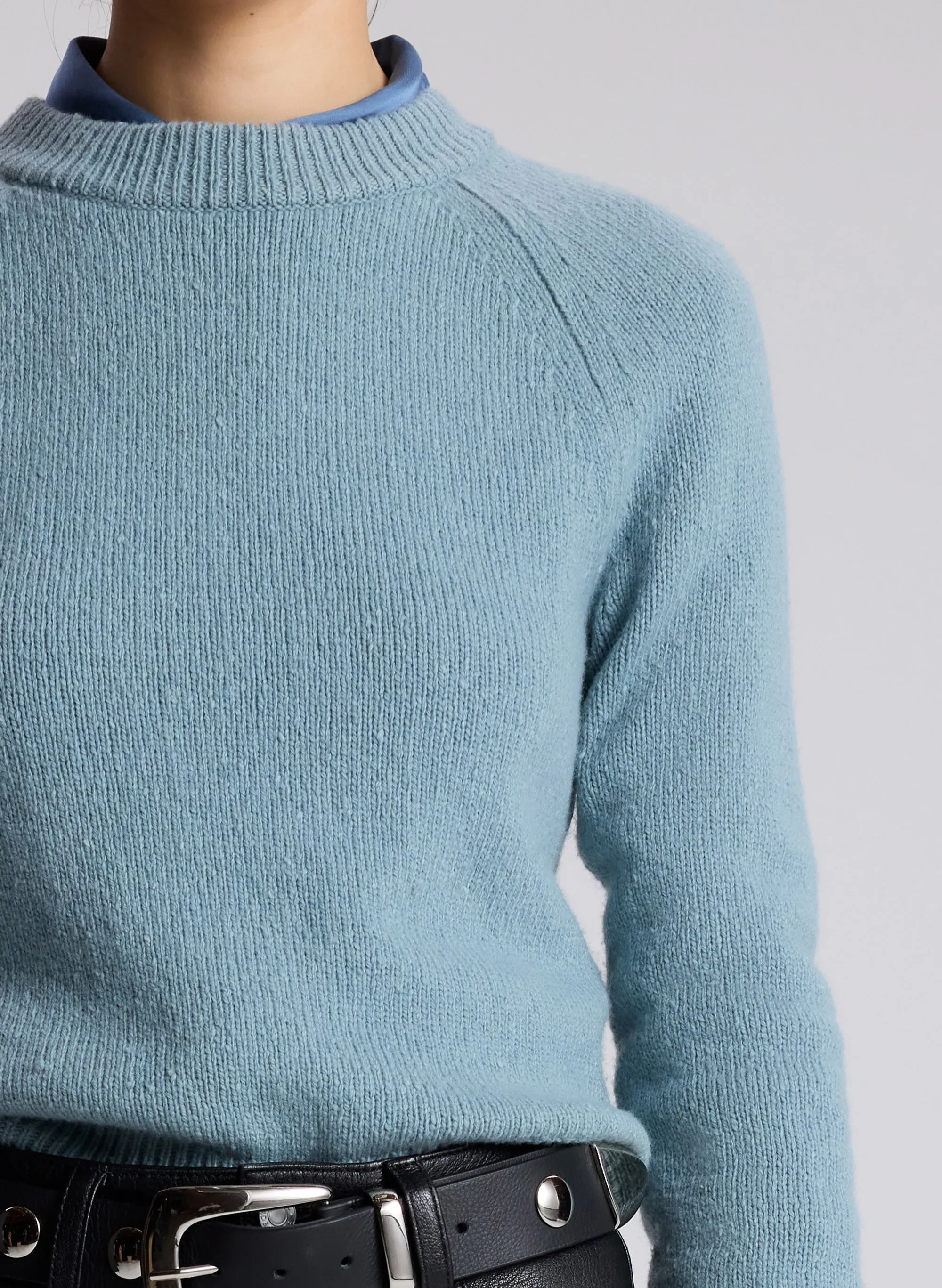 Frankie Wool Cashmere Crew Neck Sweater