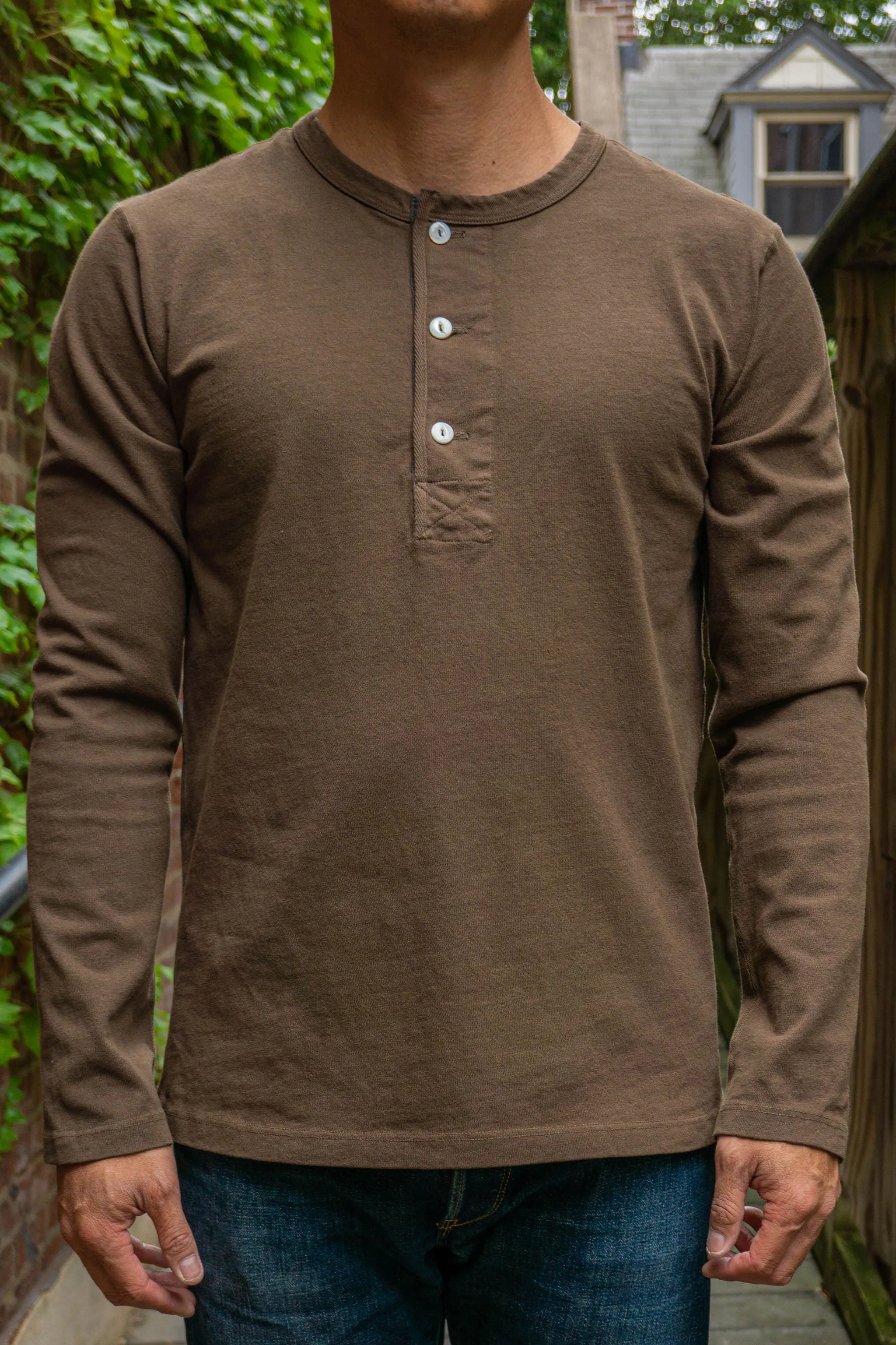 Freenote Cloth 13oz Henley L/S - Cedar