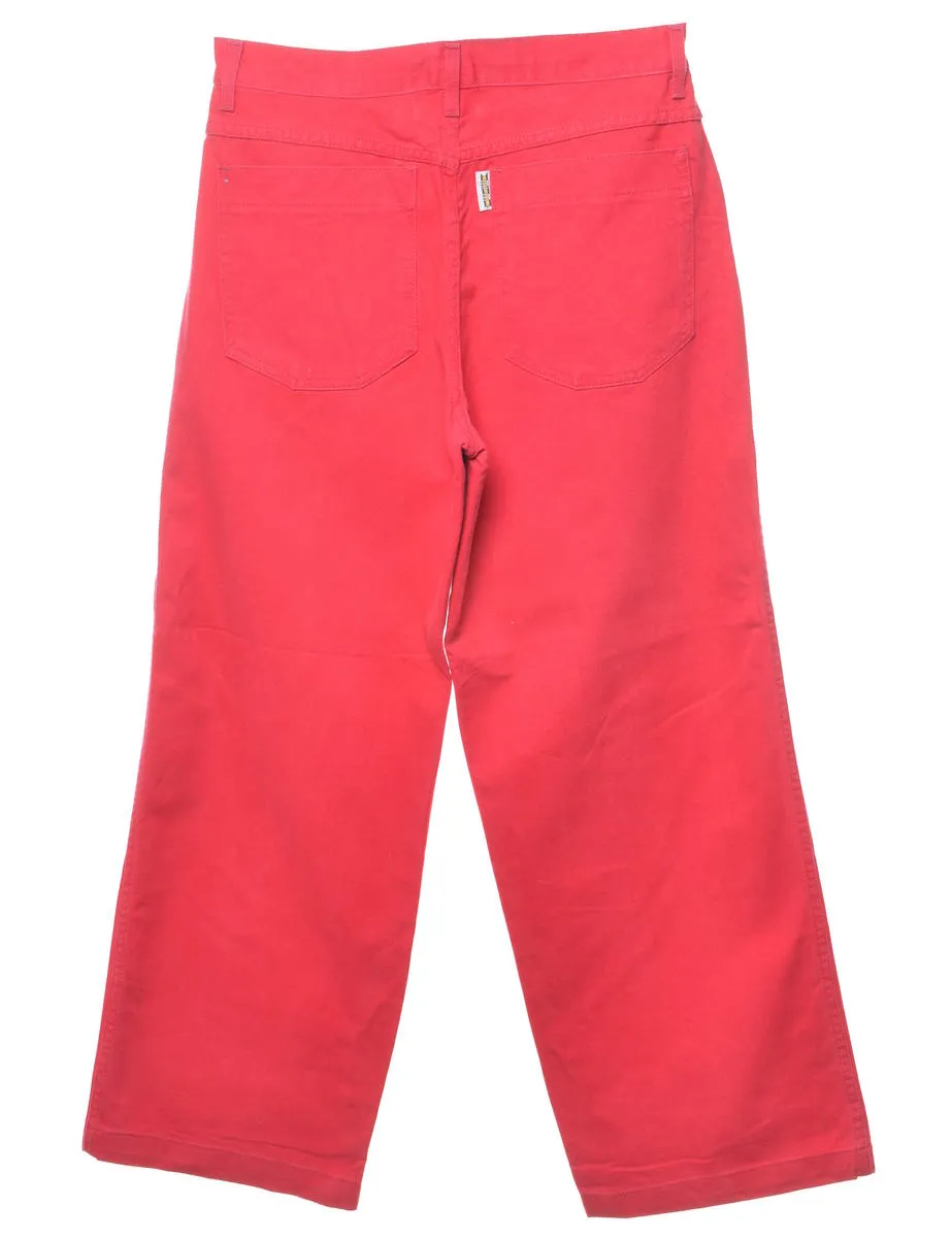 Hot Pink Straight Fit Jeans - W31 L31