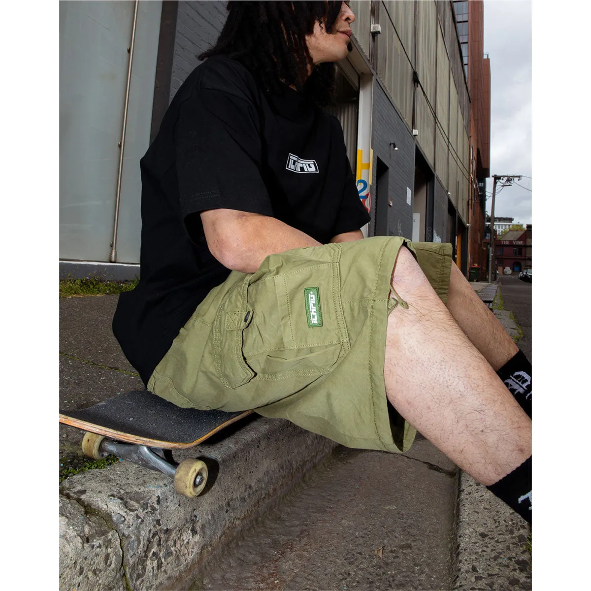 Ichpig - Para Cargo Shorts Washed Olive