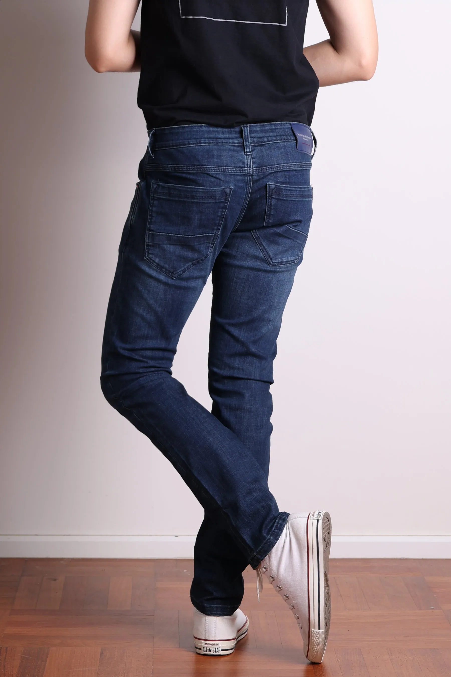 Jack Russel - Men Jeans - Handwerk J-BLU Skinny Fit Midnight Blue Rust Fade