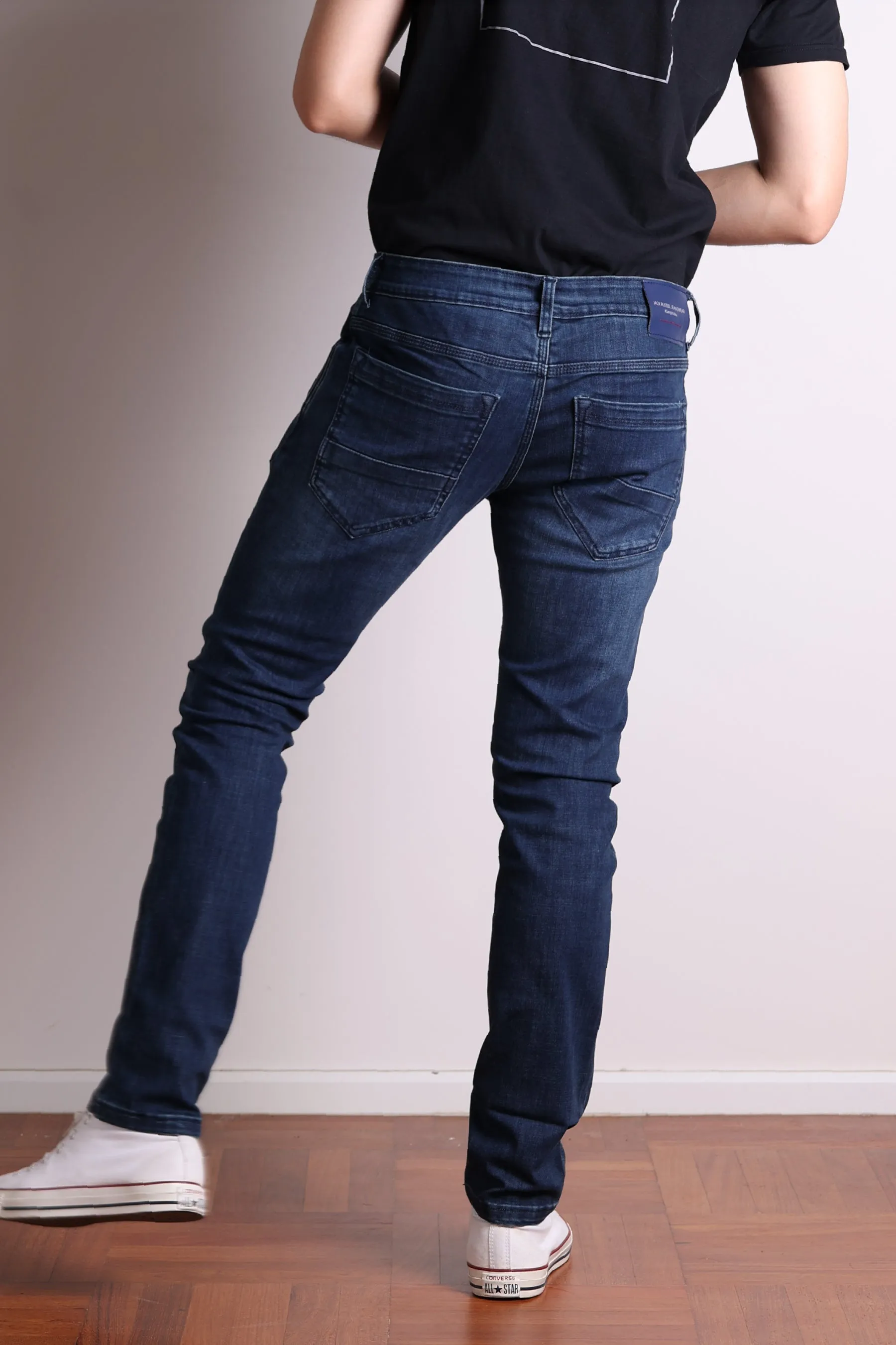 Jack Russel - Men Jeans - Handwerk J-BLU Skinny Fit Midnight Blue Rust Fade