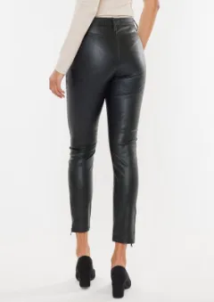 KanCan Black Faux Leather Pants