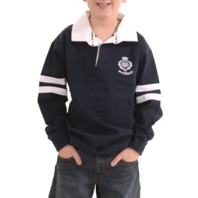 Kids L/S 2 Stripe Rugby Shirt