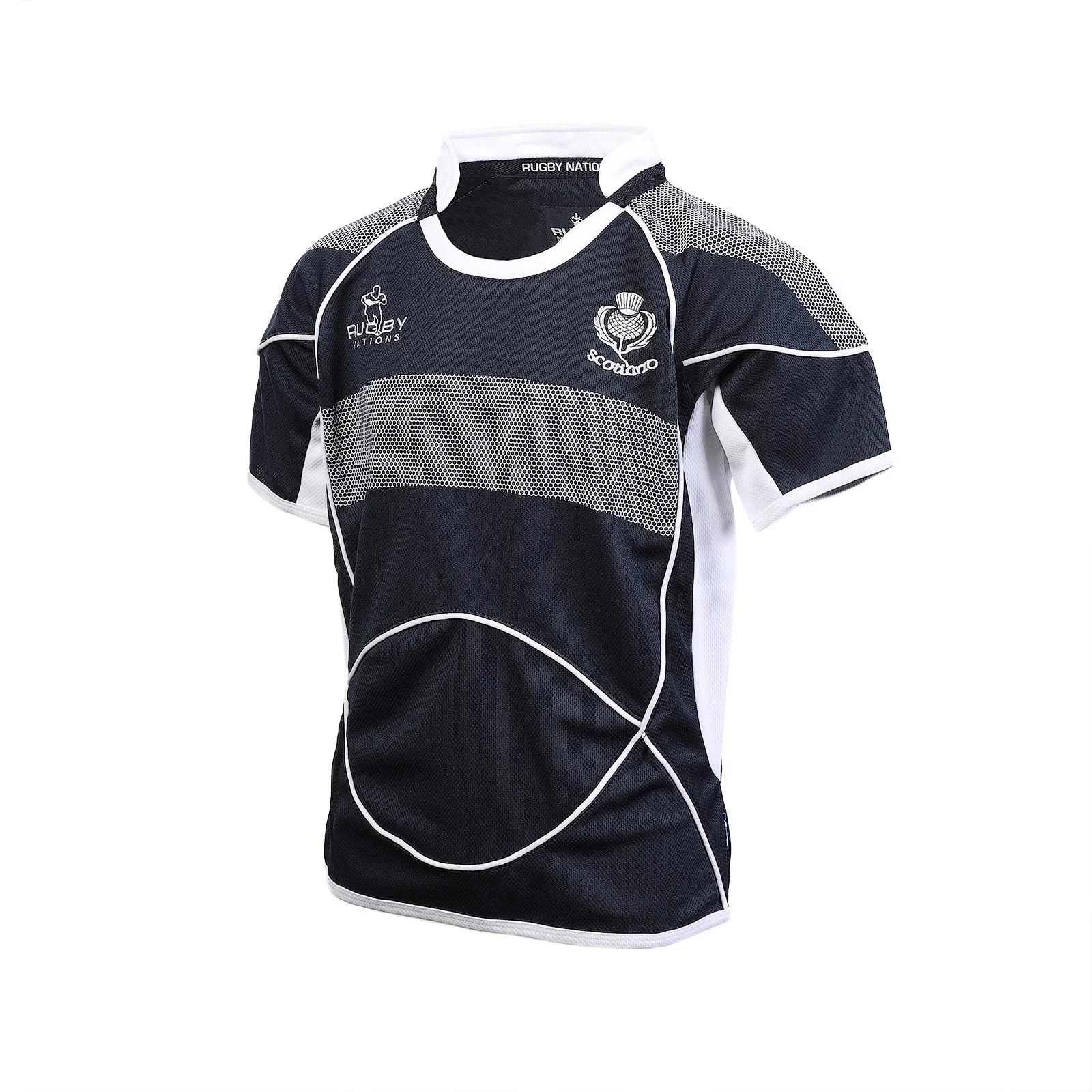 Kids Short Sleeve Crew Neck Scotland Rugby Shirt