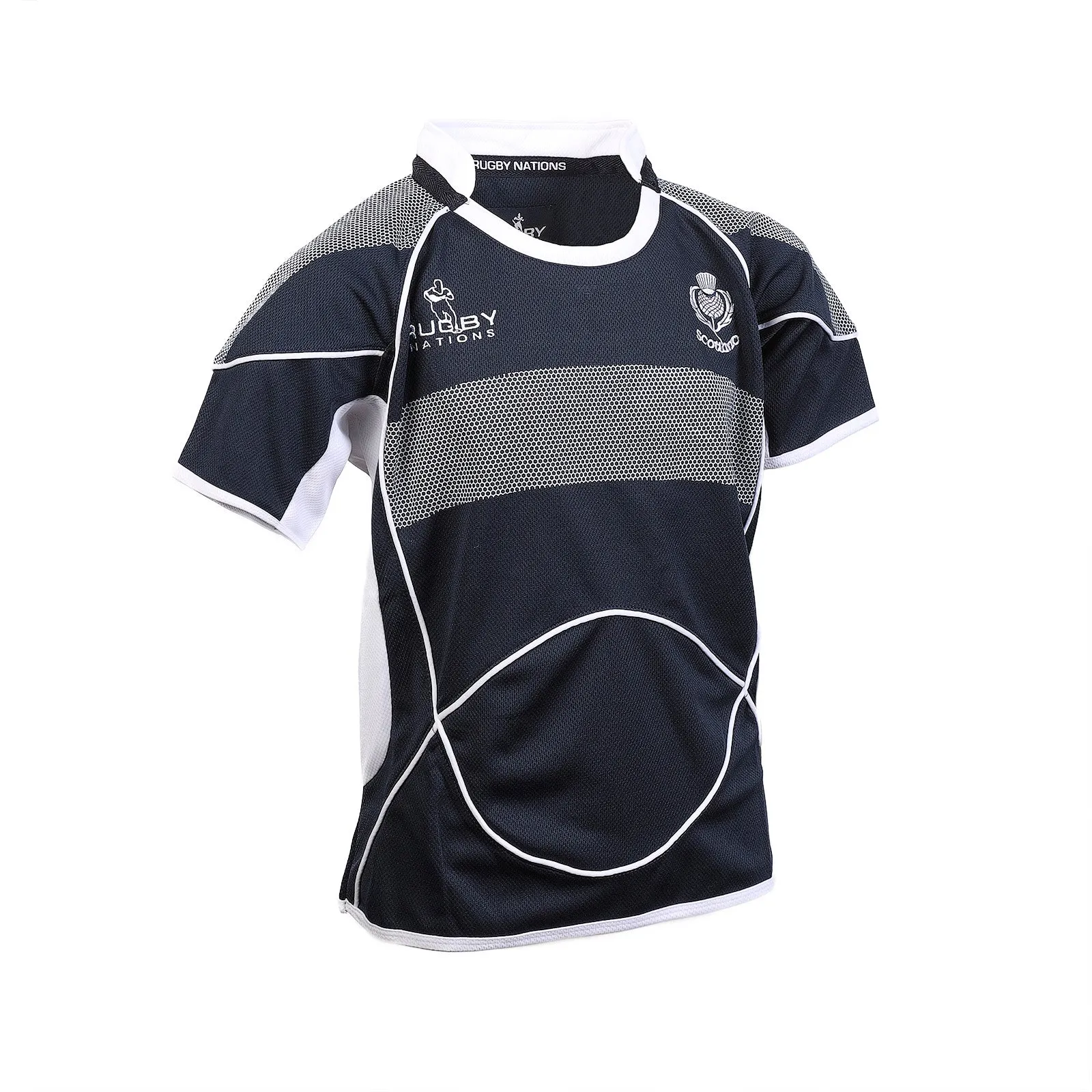 Kids Short Sleeve Crew Neck Scotland Rugby Shirt