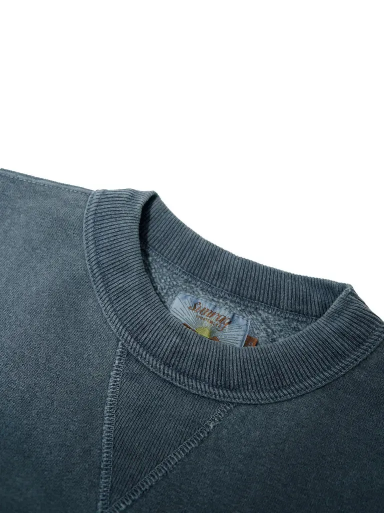 Laniakea Crew Neck- Pigment Dyed Blue Graphite