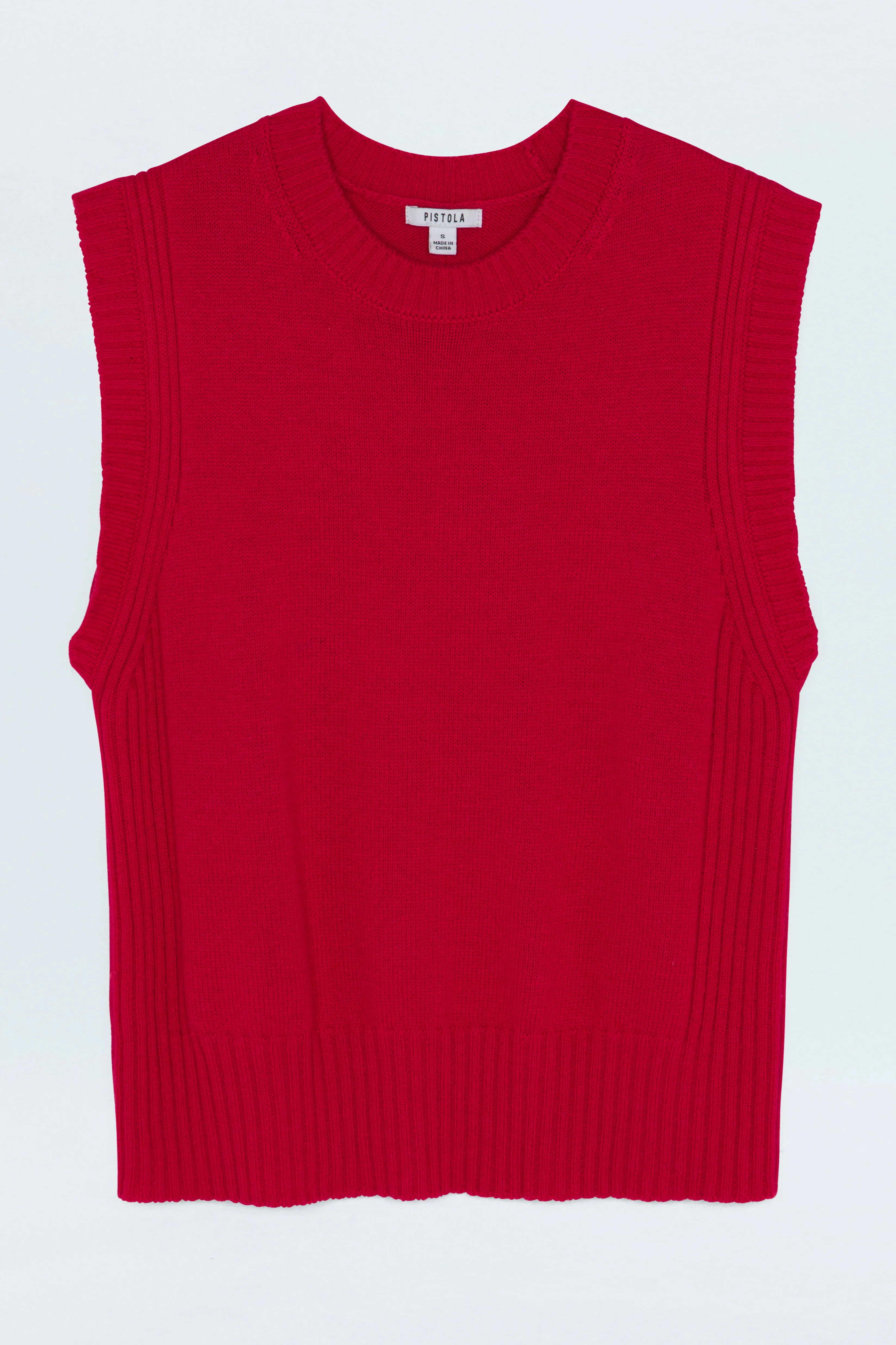 Leandra Sweaters Vest - Ruby