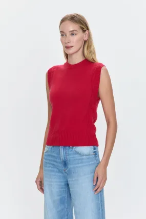 Leandra Sweaters Vest - Ruby