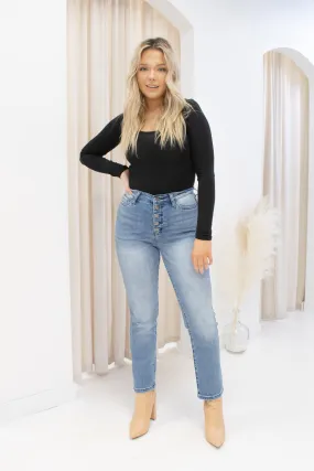 NEW SOPHIE STRAIGHT LEG JEANS (STRETCH)