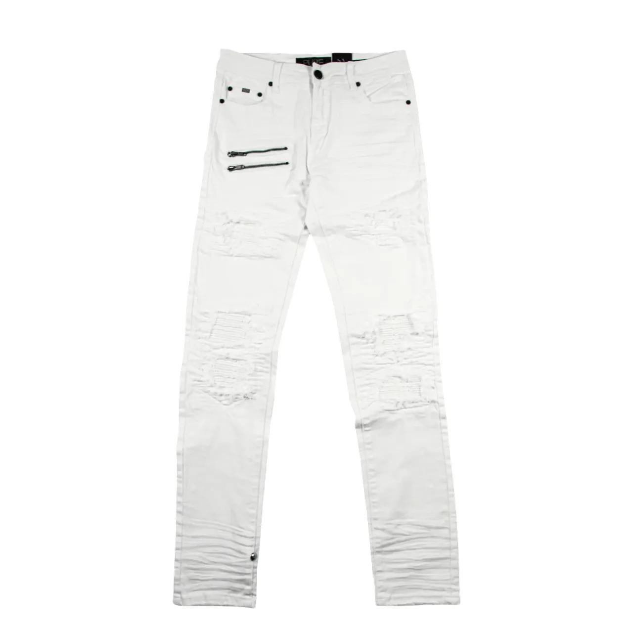 Pure Premium White Vicento Skinny Jeans