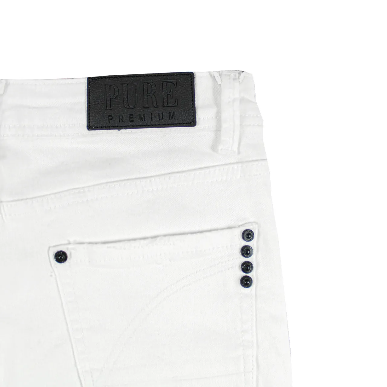 Pure Premium White Vicento Skinny Jeans