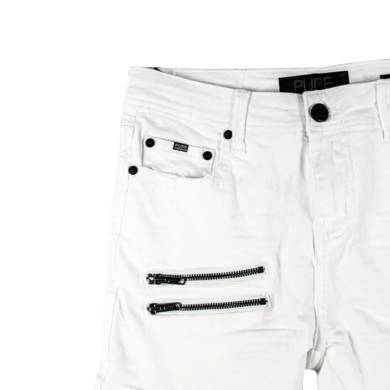 Pure Premium White Vicento Skinny Jeans