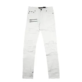 Pure Premium White Vicento Skinny Jeans