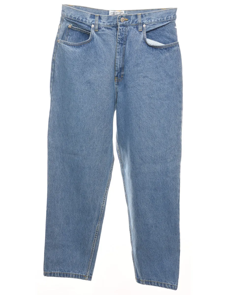 Relaxed Fit Tapered Light Wash Jeans - W32 L27