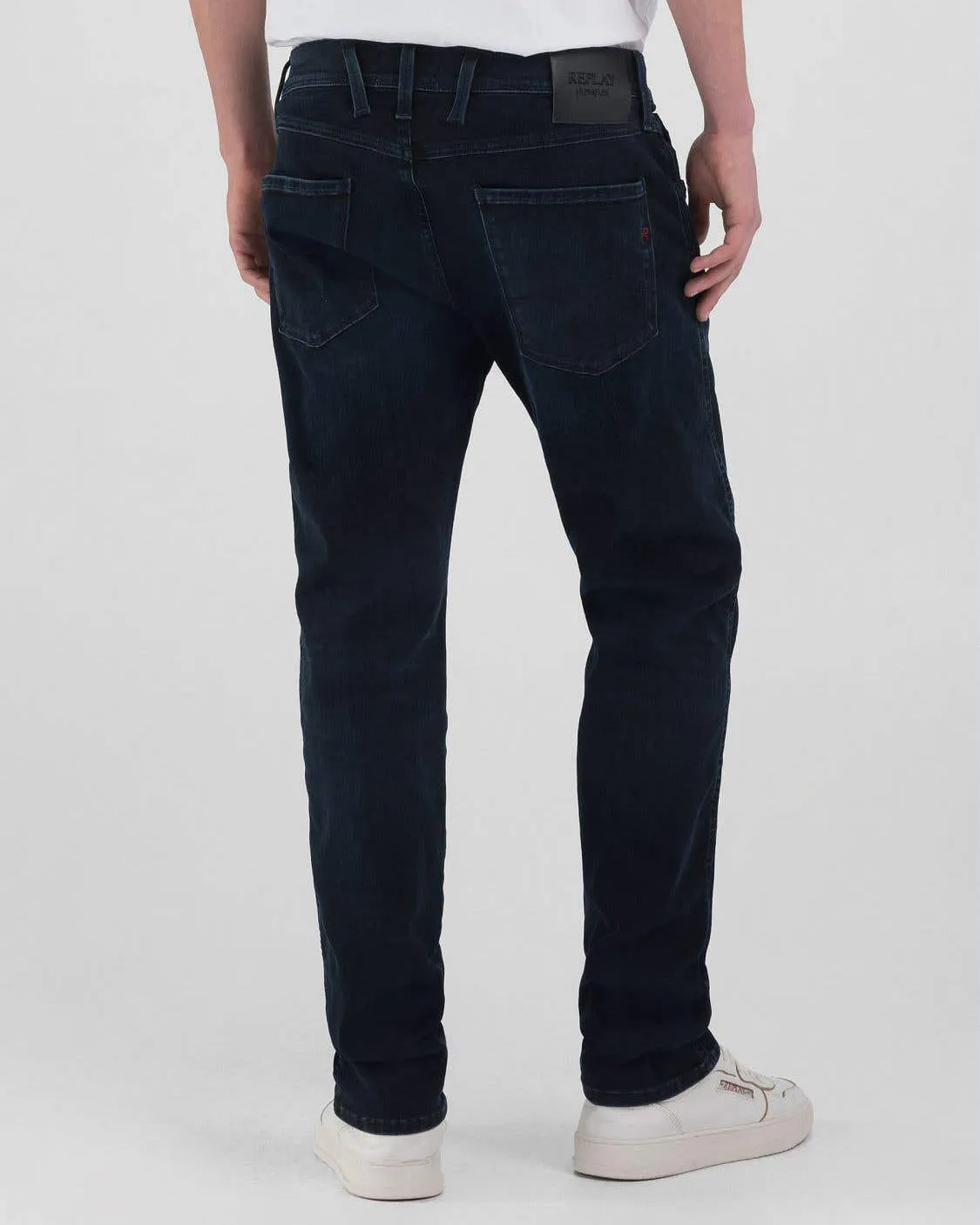 Replay Anbass Slim Fit Hyperflex Eco Plus Mens Jeans - Dark Blue