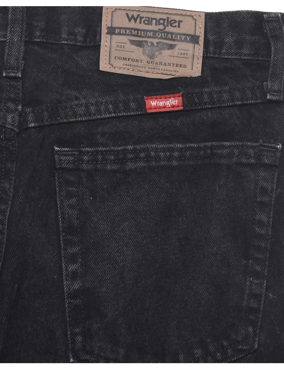 Straight-Leg Black Wrangler Jeans - W32 L30