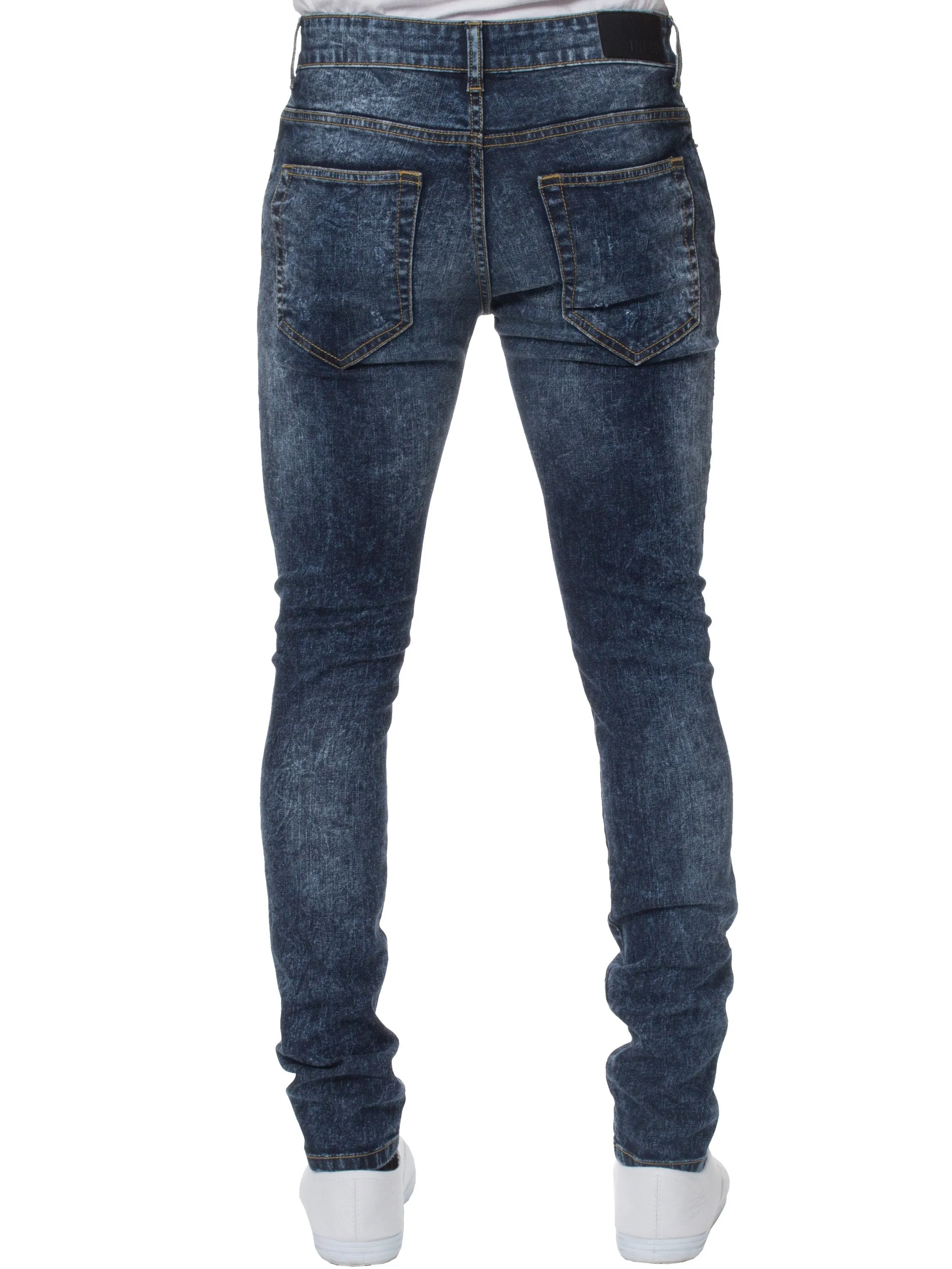 Super Skinny Stretch Rip & Repair Slim Jeans | Enzo Designer Menswear