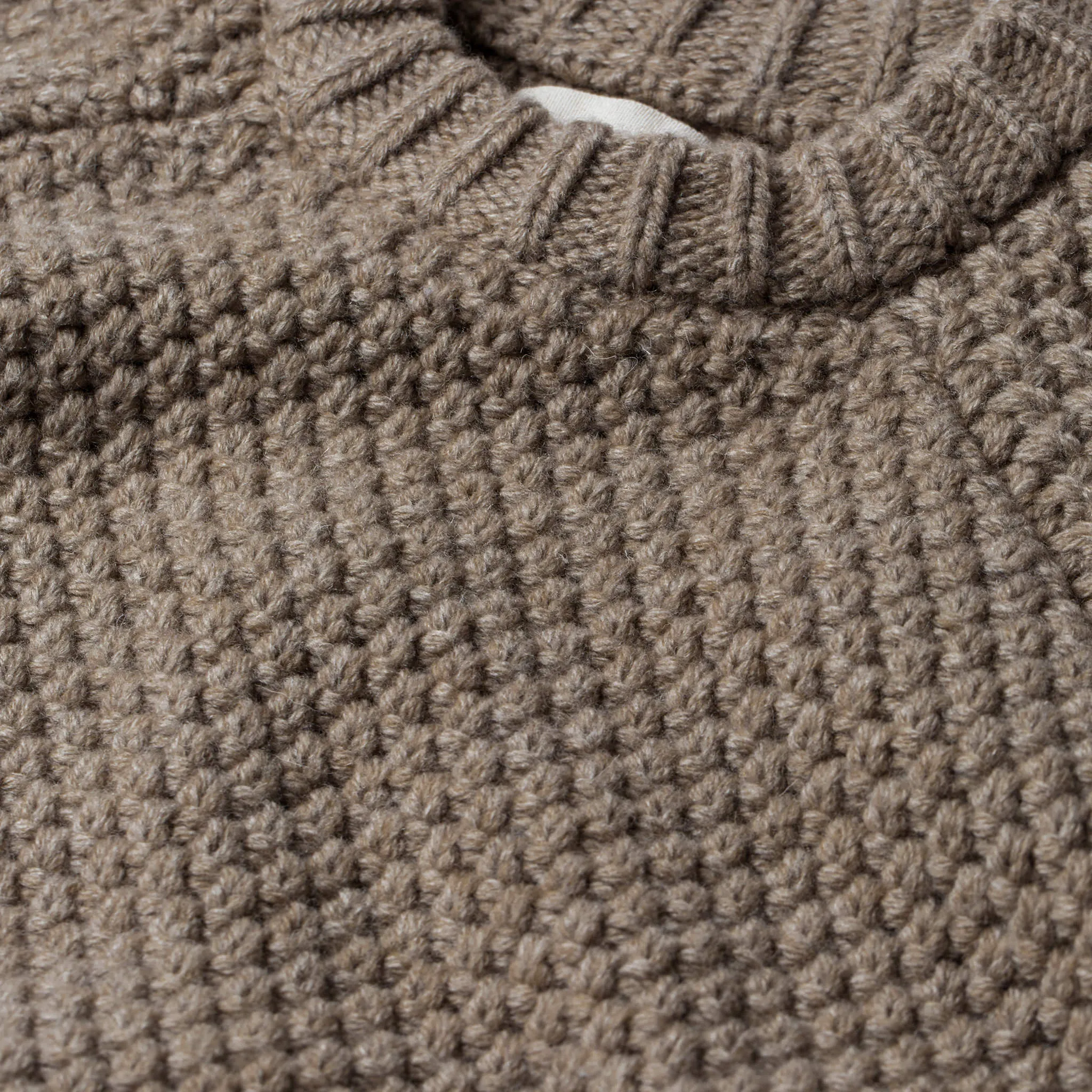 The Fisherman Sweater in Natural Melange