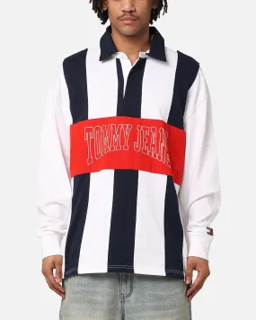 Tommy Jeans TJM Archive Rugby Shirt White/Multi