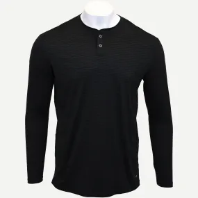 Wave LS Henley - Black Heather