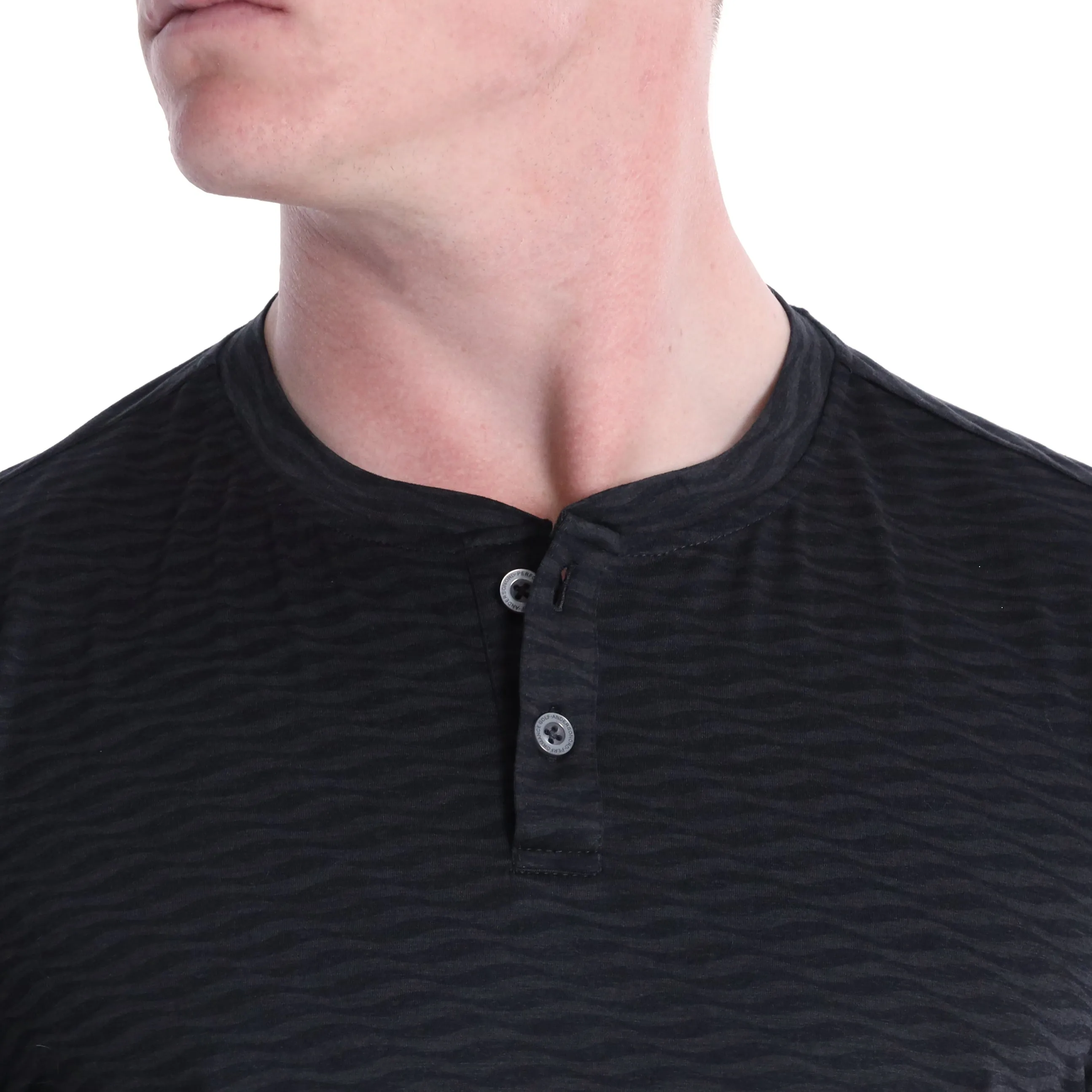 Wave LS Henley - Black Heather