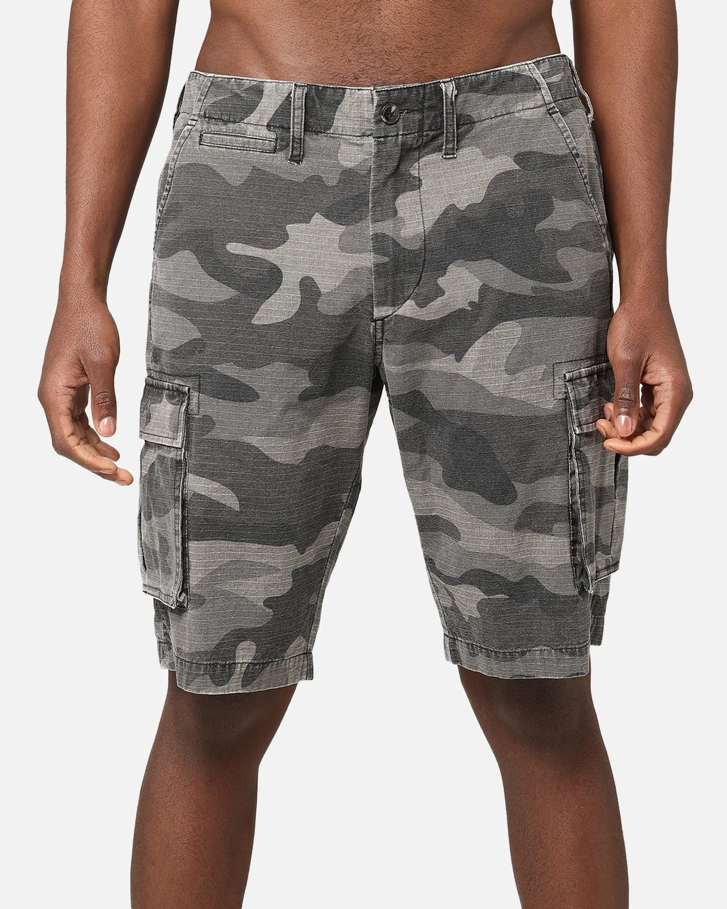 XXIII Torrent Cargo Shorts Washed Black Camo