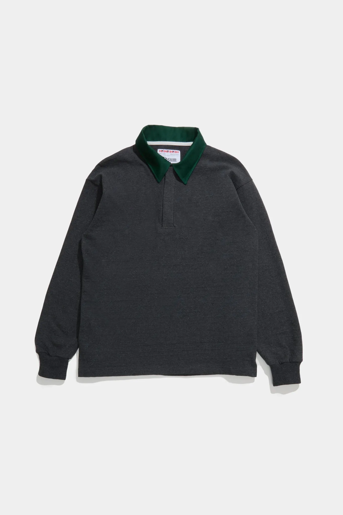 Zip Rugby - Dark Heather Grey